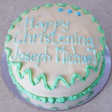 Religious Cakes - Christening Cake - Simply Buttercream (D, V)
